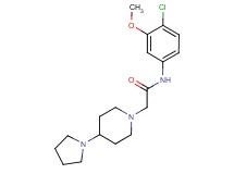 N-(4-chloro-3-methoxyphenyl)-2-(4-pyrrolidin-1-ylpiperidin-1-yl)acetamide