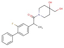 1-[2-(2-fluorobiphenyl-4-yl)propanoyl]-4-(hydroxymethyl)piperidin-4-ol