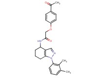 2-(4-acetylphenoxy)-N-[1-(2,3-dimethylphenyl)-4,5,6,7-tetrahydro-1H-indazol-4-yl]acetamide