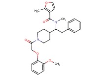 N-(1-{1-[(2-methoxyphenoxy)acetyl]-4-piperidinyl}-2-phenylethyl)-N,2-dimethyl-3-furamide
