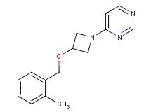 4-{3-[(2-methylbenzyl)oxy]azetidin-1-yl}pyrimidine