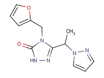 4-(2-furylmethyl)-5-[1-(1H-pyrazol-1-yl)ethyl]-2,4-dihydro-3H-1,2,4-triazol-3-one