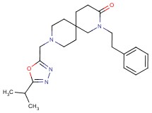 9-[(5-isopropyl-1,3,4-oxadiazol-2-yl)methyl]-2-(2-phenylethyl)-2,9-diazaspiro[5.5]undecan-3-one