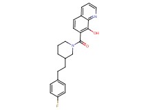 7-({3-[2-(4-fluorophenyl)ethyl]-1-piperidinyl}carbonyl)-8-quinolinol