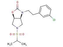 (3aS*,6aR*)-3-[2-(3-chlorophenyl)ethyl]-5-(isopropylsulfonyl)hexahydro-2H-pyrrolo[3,4-d][1,3]oxazol-2-one