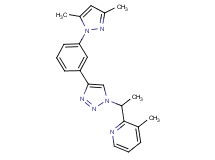 2-(1-{4-[3-(3,5-dimethyl-1H-pyrazol-1-yl)phenyl]-1H-1,2,3-triazol-1-yl}ethyl)-3-methylpyridine
