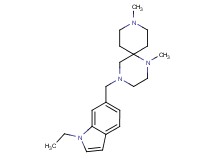 4-[(1-ethyl-1H-indol-6-yl)methyl]-1,9-dimethyl-1,4,9-triazaspiro[5.5]undecane