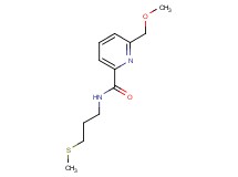 6-(methoxymethyl)-N-[3-(methylthio)propyl]pyridine-2-carboxamide