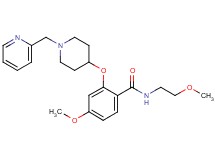 4-methoxy-N-(2-methoxyethyl)-2-{[1-(2-pyridinylmethyl)-4-piperidinyl]oxy}benzamide