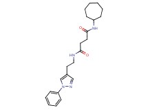 N-cycloheptyl-N'-[2-(1-phenyl-1H-pyrazol-4-yl)ethyl]succinamide