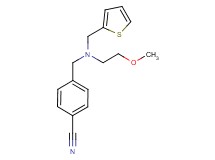 4-{[(2-methoxyethyl)(2-thienylmethyl)amino]methyl}benzonitrile