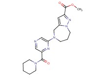 methyl 5-[6-(piperidin-1-ylcarbonyl)pyrazin-2-yl]-5,6,7,8-tetrahydro-4H-pyrazolo[1,5-a][1,4]diazepine-2-carboxylate