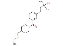 4-(3-{[4-(ethoxymethyl)-1-piperidinyl]carbonyl}phenyl)-2-methyl-2-butanol