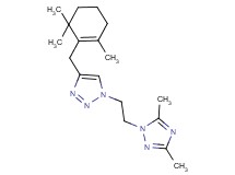 1-[2-(3,5-dimethyl-1H-1,2,4-triazol-1-yl)ethyl]-4-[(2,6,6-trimethylcyclohex-1-en-1-yl)methyl]-1H-1,2,3-triazole