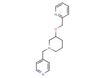 2-({[1-(4-pyridinylmethyl)-3-piperidinyl]oxy}methyl)pyridine