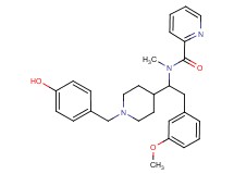 N-[1-[1-(4-hydroxybenzyl)-4-piperidinyl]-2-(3-methoxyphenyl)ethyl]-N-methyl-2-pyridinecarboxamide