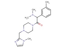 N,N-dimethyl-2-{4-[(1-methyl-1H-imidazol-2-yl)methyl]-1-piperazinyl}-1-(3-methylphenyl)-2-oxoethanamine