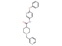 N-(6-phenoxy-3-pyridinyl)-1-(3-pyridinylmethyl)-4-piperidinecarboxamide