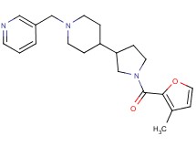 3-({4-[1-(3-methyl-2-furoyl)-3-pyrrolidinyl]-1-piperidinyl}methyl)pyridine