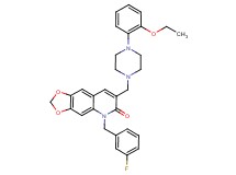 7-{[4-(2-ethoxyphenyl)-1-piperazinyl]methyl}-5-(3-fluorobenzyl)[1,3]dioxolo[4,5-g]quinolin-6(5H)-one