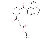 ethyl N-{[3-(1,2-dihydro-5-acenaphthylenylcarbonyl)-1-piperidinyl]carbonyl}glycinate