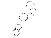 1-(2,3-dihydro-1H-inden-2-yl)-4-[(1-methyl-2-azepanyl)carbonyl]-1,4-diazepane