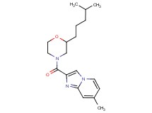 7-methyl-2-{[2-(4-methylpentyl)-4-morpholinyl]carbonyl}imidazo[1,2-a]pyridine