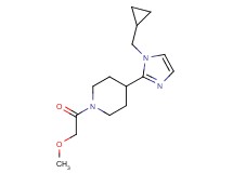 4-[1-(cyclopropylmethyl)-1H-imidazol-2-yl]-1-(methoxyacetyl)piperidine