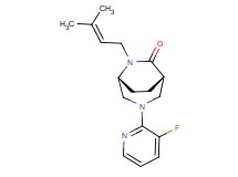 (1S*,5R*)-3-(3-fluoro-2-pyridinyl)-6-(3-methyl-2-buten-1-yl)-3,6-diazabicyclo[3.2.2]nonan-7-one
