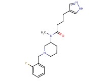 N-[1-(2-fluorobenzyl)-3-piperidinyl]-N-methyl-4-(1H-pyrazol-4-yl)butanamide