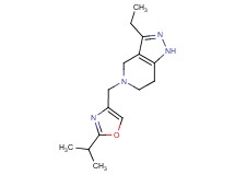 3-ethyl-5-[(2-isopropyl-1,3-oxazol-4-yl)methyl]-4,5,6,7-tetrahydro-1H-pyrazolo[4,3-c]pyridine