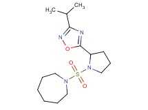 1-{[2-(3-isopropyl-1,2,4-oxadiazol-5-yl)-1-pyrrolidinyl]sulfonyl}azepane