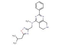 N-[(5-isobutyl-1,2,4-oxadiazol-3-yl)methyl]-N-methyl-2-phenyl-5,6,7,8-tetrahydropyrido[3,4-d]pyrimidin-4-amine