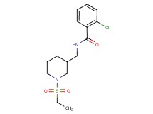 2-chloro-N-{[1-(ethylsulfonyl)-3-piperidinyl]methyl}benzamide