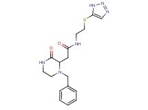 2-(1-benzyl-3-oxo-2-piperazinyl)-N-[2-(1H-1,2,3-triazol-5-ylthio)ethyl]acetamide