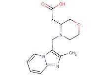 {4-[(2-methylimidazo[1,2-a]pyridin-3-yl)methyl]morpholin-3-yl}acetic acid