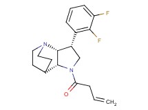 (3R*,3aR*,7aR*)-1-but-3-enoyl-3-(2,3-difluorophenyl)octahydro-4,7-ethanopyrrolo[3,2-b]pyridine
