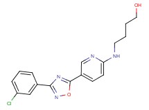 4-({5-[3-(3-chlorophenyl)-1,2,4-oxadiazol-5-yl]pyridin-2-yl}amino)butan-1-ol