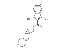 5-fluoro-1,3-dimethyl-N-{[1-(morpholin-4-ylmethyl)cyclopropyl]methyl}-1H-indole-2-carboxamide