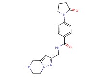 4-(2-oxopyrrolidin-1-yl)-N-(4,5,6,7-tetrahydropyrazolo[1,5-a]pyrazin-2-ylmethyl)benzamide
