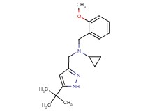N-[(5-tert-butyl-1H-pyrazol-3-yl)methyl]-N-(2-methoxybenzyl)cyclopropanamine