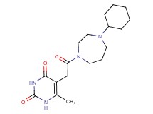 5-[2-(4-cyclohexyl-1,4-diazepan-1-yl)-2-oxoethyl]-6-methyl-2,4(1H,3H)-pyrimidinedione