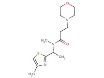 N-methyl-N-[1-(4-methyl-1,3-thiazol-2-yl)ethyl]-3-(4-morpholinyl)propanamide trifluoroacetate