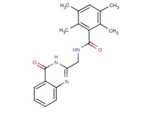 2,3,5,6-tetramethyl-N-[(4-oxo-3,4-dihydroquinazolin-2-yl)methyl]benzamide