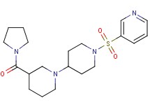 1'-(pyridin-3-ylsulfonyl)-3-(pyrrolidin-1-ylcarbonyl)-1,4'-bipiperidine