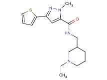N-[(1-ethylpiperidin-3-yl)methyl]-1-methyl-3-(2-thienyl)-1H-pyrazole-5-carboxamide