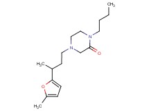 1-butyl-4-[3-(5-methyl-2-furyl)butyl]piperazin-2-one