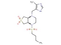 (4aS*,7aR*)-1-(butylsulfonyl)-4-[(4-methyl-1H-imidazol-5-yl)methyl]octahydrothieno[3,4-b]pyrazine 6,6-dioxide