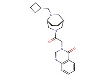 3-{2-[(1R*,5R*)-6-(cyclobutylmethyl)-3,6-diazabicyclo[3.2.2]non-3-yl]-2-oxoethyl}quinazolin-4(3H)-one