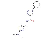 N-{[2-(dimethylamino)-1,3-thiazol-4-yl]methyl}-1-phenyl-1H-1,2,3-triazole-4-carboxamide